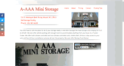 Desktop Screenshot of a-aaaministorage.com