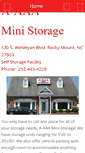 Mobile Screenshot of a-aaaministorage.com